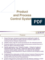 Creating Product and Process Control Systems