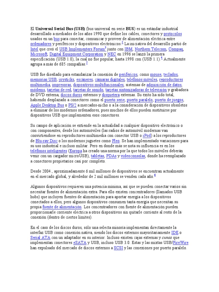 Usb | PDF | USB | Protocolos de capa física