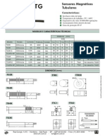 Modelos e características técnicas de sensores magnéticos tubulares