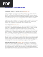 International Current Affairs 2009