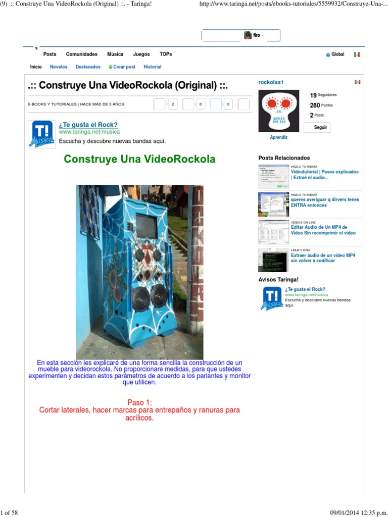 Construye Una VideoRockola (Original) PDF Bios Ventana (informática)