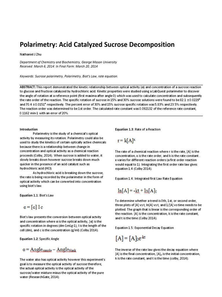 Chemistry lab report example high school image