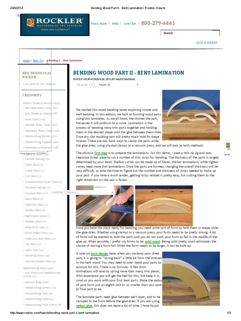 Bending Wood Part II Bent Lamination _ Rockler HowTo Adhesive