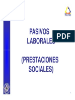 Pasivos Laborales (Prestaciones Sociales)