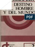BOFF, L., El Destino Del Hombre y Del Mundo. Ensayo Sobre La Vocación Humana, Sal Terrae, Santander PDF