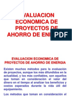 Técnicas Económicas de Evaluación