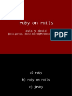 Ruby On Rails: Asís y David