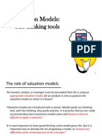 Valuation Models: The Thinking Tools