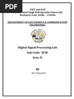 DSP Lab Report