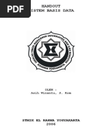 Download Materi Kuliah Sistem Basis Data1 by susanthy_ria5942 SN22656895 doc pdf