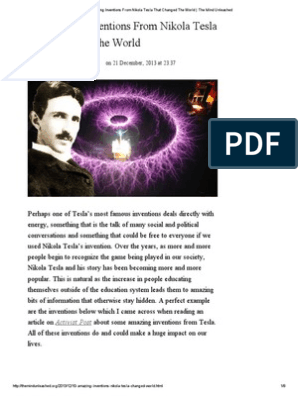 10 Amazing Inventions From Nikola Tesla That Changed The