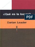 Darian Leader - ¿Qué Es La Locura? 