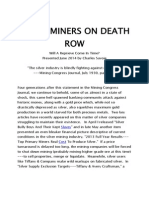 Silver Miners on Death Row