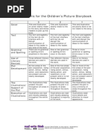 Children's Book Grading Rubric