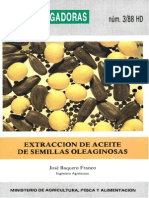 Extracción de aceite de semillas oleaginosas