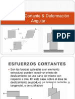 Esfuerzo Cortante & Deformación Angular