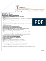 Objectivos Para a Ficha de Avaliação (F5) 2013-14