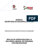 1. INCLUSION. Reglas Operacion Inclusion Laboral Corregidas