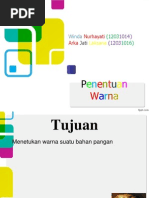 Penentuan Warna (Jadi)