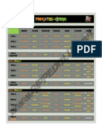 P90X3 T25 Hybrid Workout Calendar