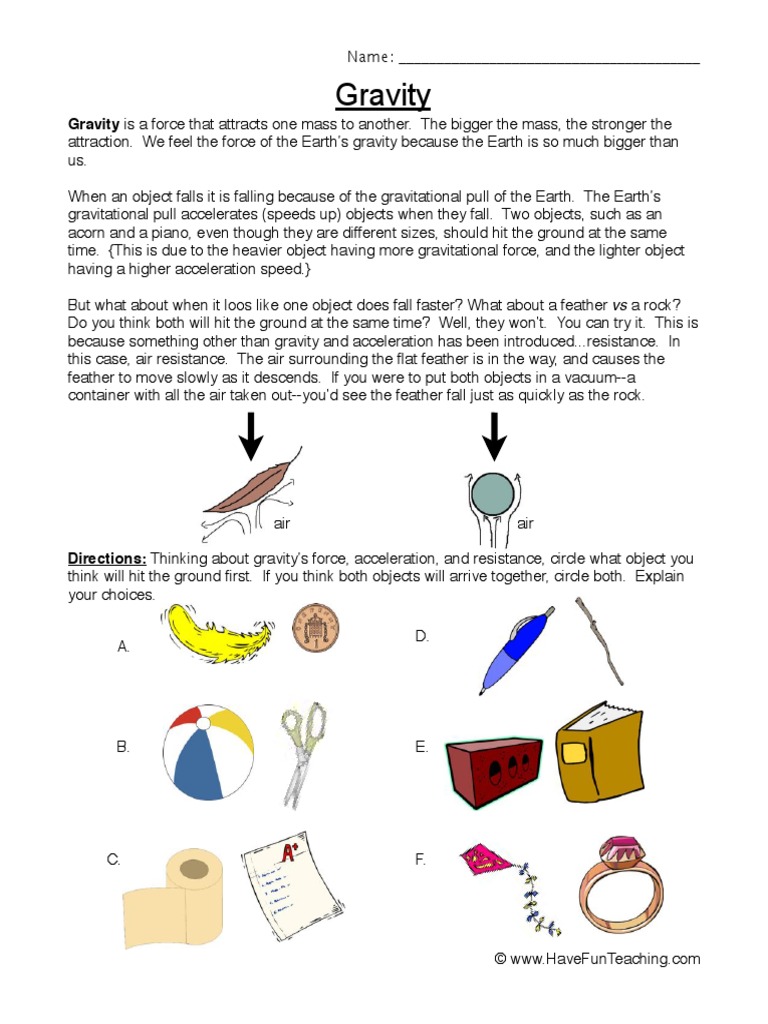 gravity-worksheet-2