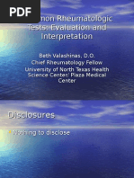 Download Common Rheumatologic Tests Evaluation and Interpretation by cafemed SN22663590 doc pdf