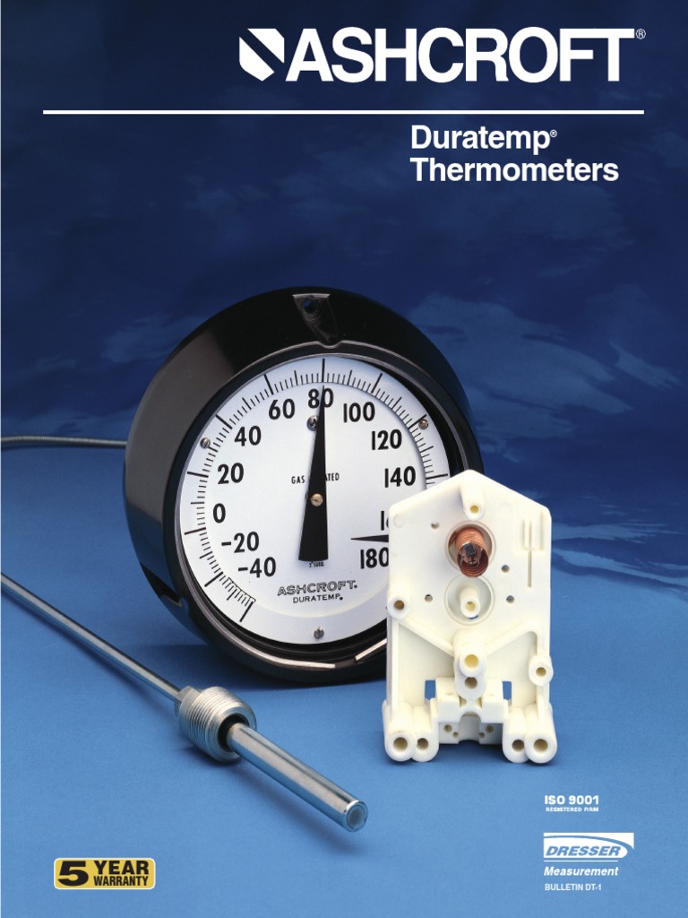 Ashcroft Duratemp TI PDF Thermometer Pressure Measurement