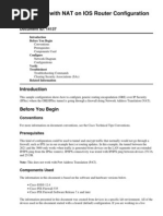 Ipsec/Gre With Nat On Ios Router Configuration Example: Document Id: 14137