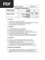 Dynamics of Machinery - 1