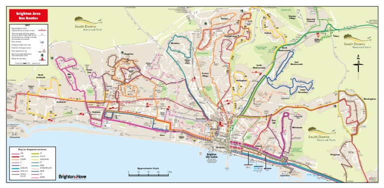 Mappa Brighton | PDF | Transport | Sports