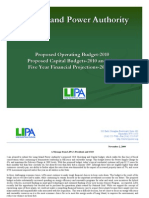 LIPA Proposed Budget 2010