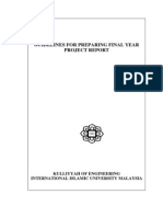 FYP Report Format