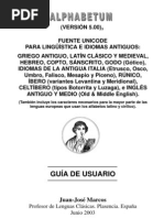 Download ALPHABETHUM Fuente Unicode para lingstica e idiomas antiguos  by Jotbe Bustamante SN2266793 doc pdf
