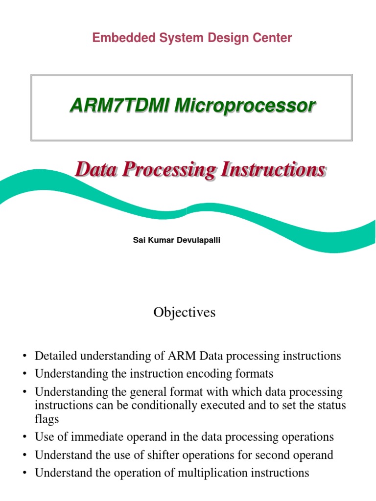 Data Processing Instruction | Instruction Set | Arm Architecture