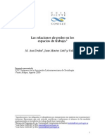 Relaciones de Poder en Espacios de Trabajo