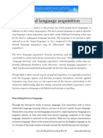 ARTICLE - Second Language Acquisition