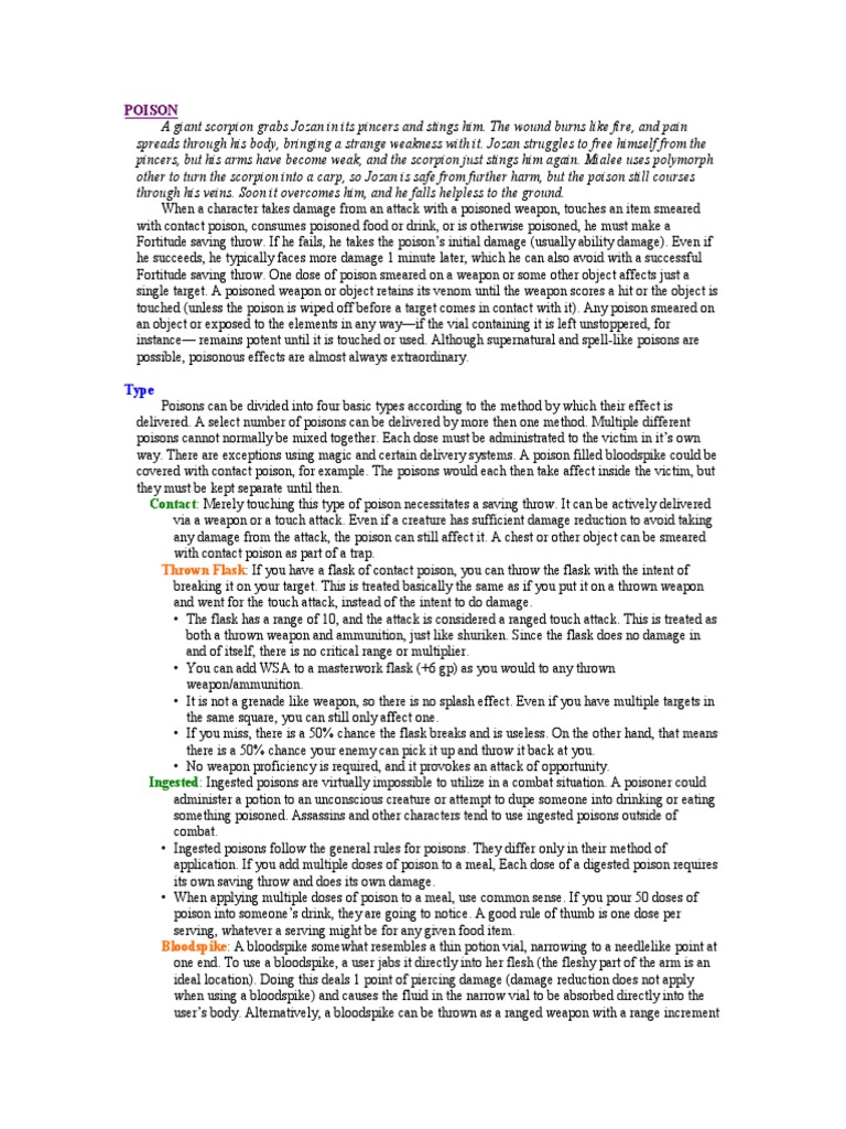 Poison v2.01 | PDF | Poison | Prices
