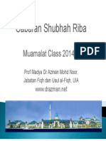 Cabaran Shubhah Riba: Muamalat Class 2014-3