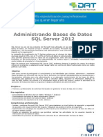 Administrando Bases de Datos SQL Server 2012