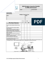 WHS Workplace Inspection Checklist 110414