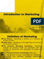 Introduction To Marketing