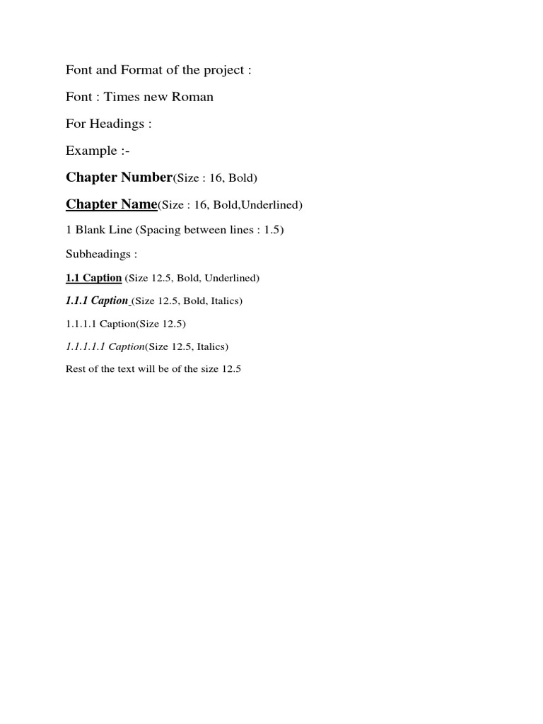 Times New Roman Formatting Guide | PDF