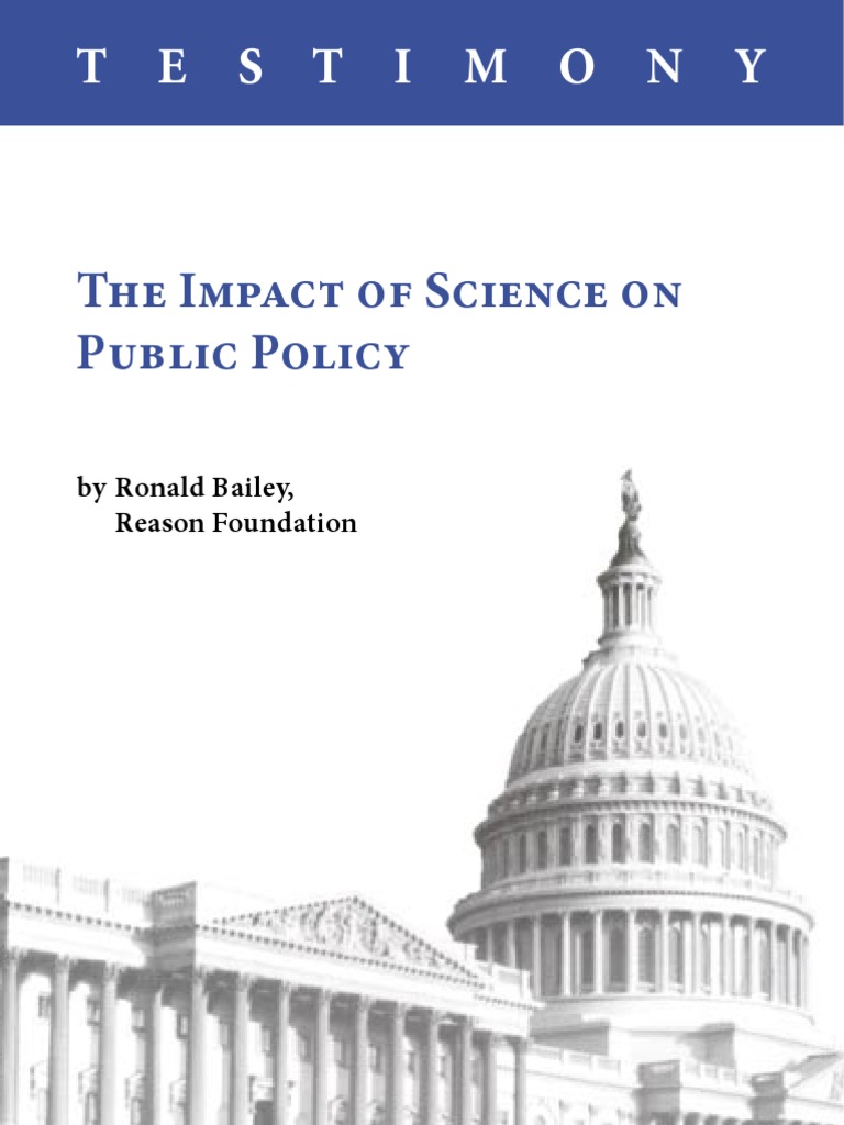 Science's Role in Public Policy Insights | PDF | History