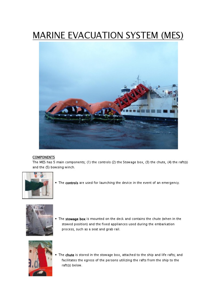 Issue 6 FPVE Learning MES (Marine Evacuation System) Deck (Ship