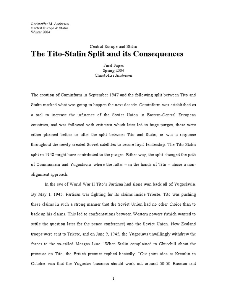 Tito Stalin | PDF