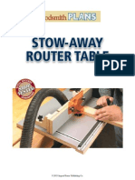 Stow Away Router Table