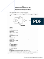 B.E. Sixth Semester Examination, May-2008 Digital System Design (CSE-308-C)