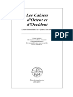 Les Cahiers d'Orient Et d'Occident 15