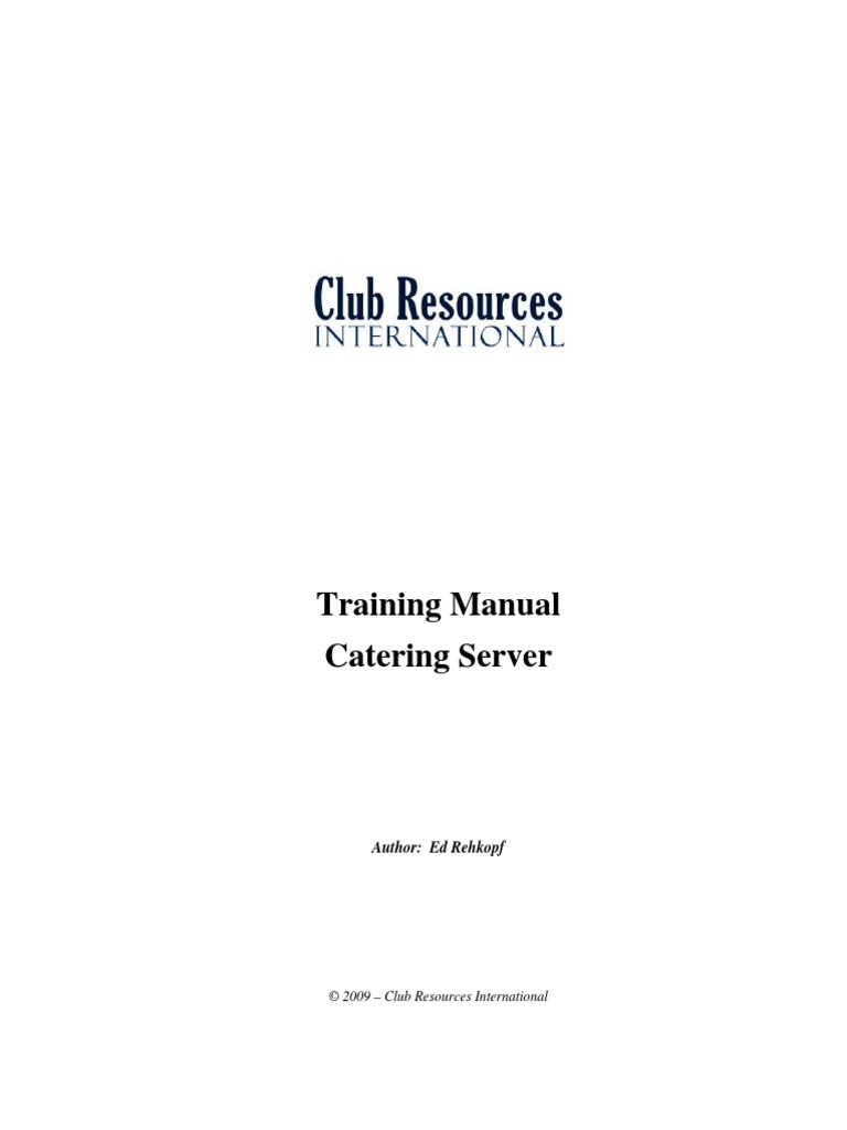 Catering Server | PDF