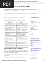 Testing Basic Interview Questions _ Difference Between Verification and Validation Explain It With Example